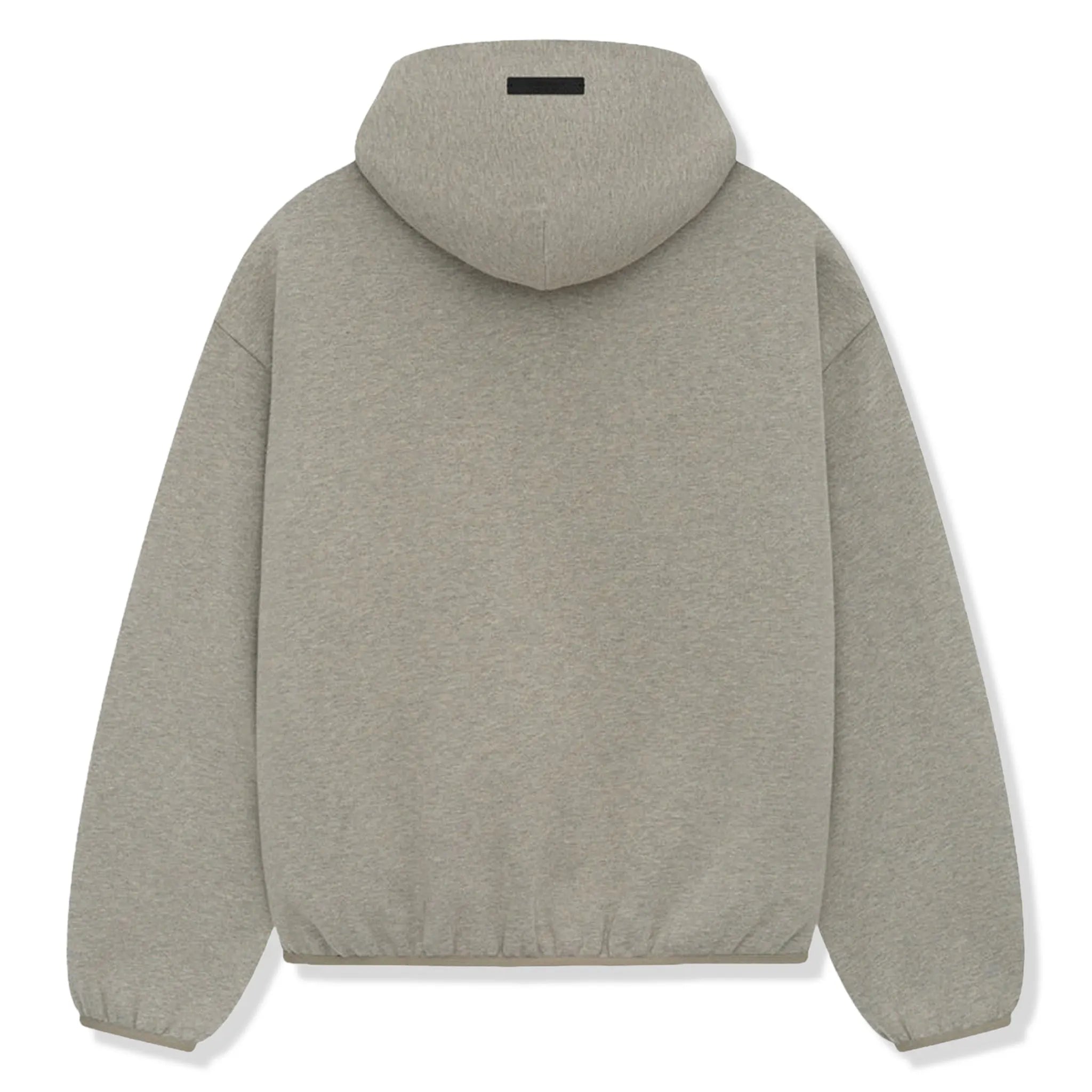 Back View of Fear Of God Essentials x NBA Paris Warm Heather Hoodie (SS25)